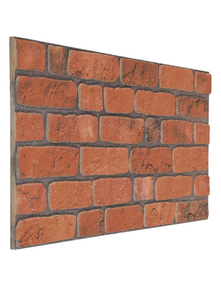 Pannelli da parete 10 pcs Terracotta 100 x 50 cm Schiuma EPS