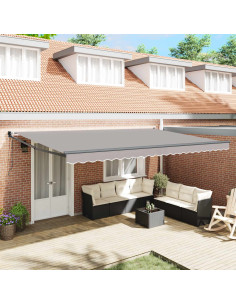 Tenda da Sole Grigio chiaro 500 x 300 x 165 cm