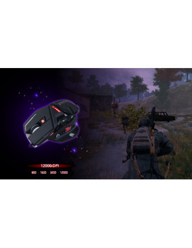MAD CATZ GAMING MOUSE R.A.T. 6+ BLACK 11 PULSANTI 12000DPI ALLUMINIO