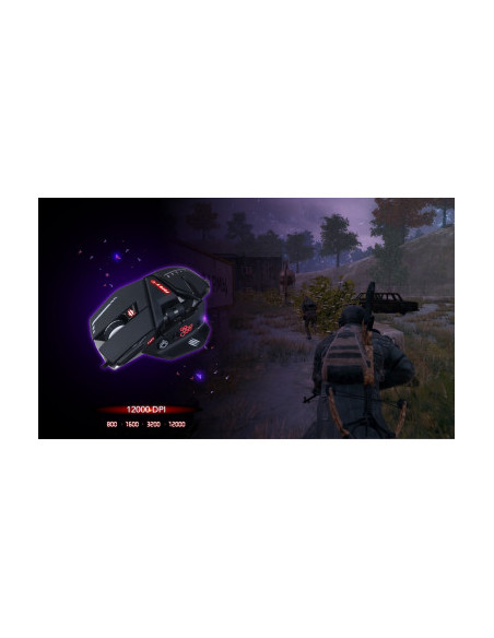 MAD CATZ GAMING MOUSE R.A.T. 6+ BLACK 11 PULSANTI 12000DPI ALLUMINIO