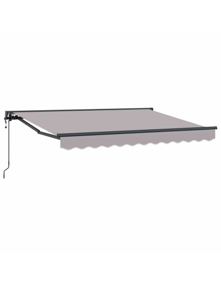 Tettuccio Elettrico Retrattile Grigio Chiaro 3,5 x 2 m