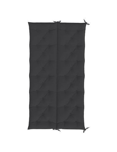 Cuscini per Panca 2 pz Neri 200x50x7 cm in Tessuto Oxford