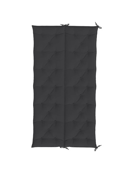 Cuscini per Panca 2 pz Neri 200x50x7 cm in Tessuto Oxford
