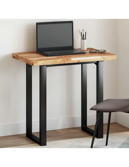 Piano Tavolo Rettangolare 60x50x4cm in Legno Massello di Acacia