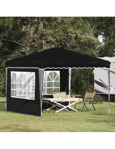 Tenda per feste a pop-up Nero 288 x 288 x 245 cm Tessuto Oxford