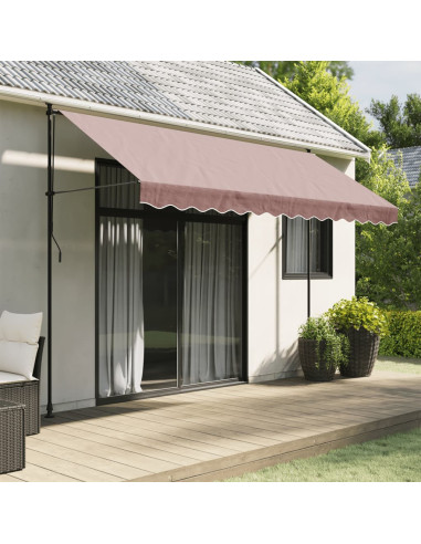 Tessuto di Ricambio per Mantovana da Tenda Strisce Marroni 3,5m