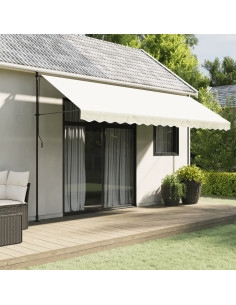 Tessuto di Ricambio per Mantovana da Tenda Strisce Crema 4,5m