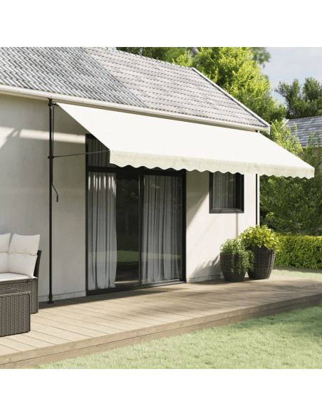 Tessuto di Ricambio per Mantovana da Tenda Strisce Crema 4,5m