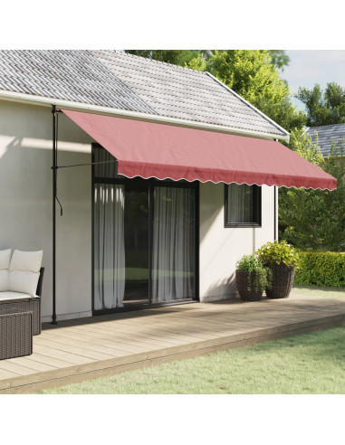 Tessuto di Ricambio per Mantovana Tenda Strisce Bordeaux 4,5 m