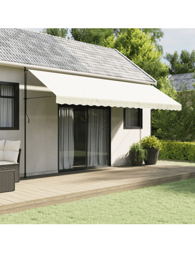 Tessuto di Ricambio per Mantovana da Tenda Strisce Crema 5 m