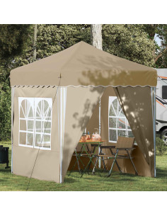 Tenda per feste a pop-up Crema 195 x 195 x 245 cm