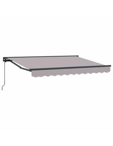 Tenda retrattile manuale Grigio Chiaro 3,5 x 2 m