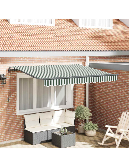 Tenda Retrattile Verde 250 x 200 cm Tessuto