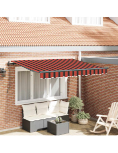 Tenda Retrattile Arancione 300 x 200 cm Tessuto