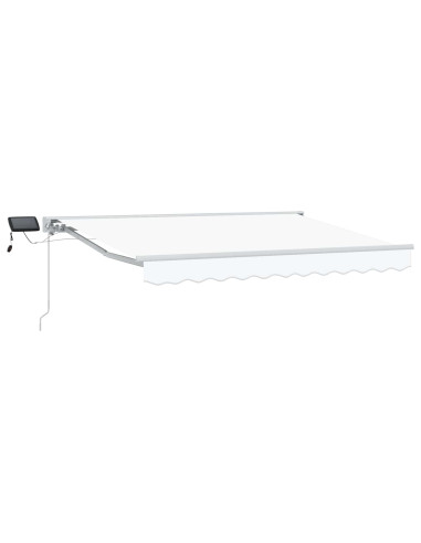 Cornice per Tenda Manuale con LED Bianco 3,5 x 2 m