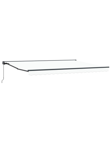 Tenda retrattile manuale Bianco 4,5 × 3,5 m