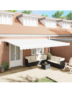 Tettuccio Elettrico Retrattile Bianco 500 × 300 cm