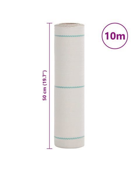 Membrana Antierbacce Bianca 0,5x10 m in PP