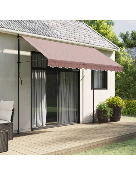 Tessuto di Ricambio per Mantovana da Tenda Strisce Marroni 3 m