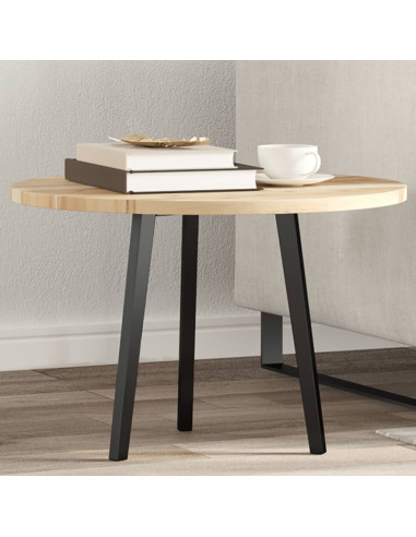 Piano Tavolo Rotondo Ø60x2 cm in Legno Massello di Acacia