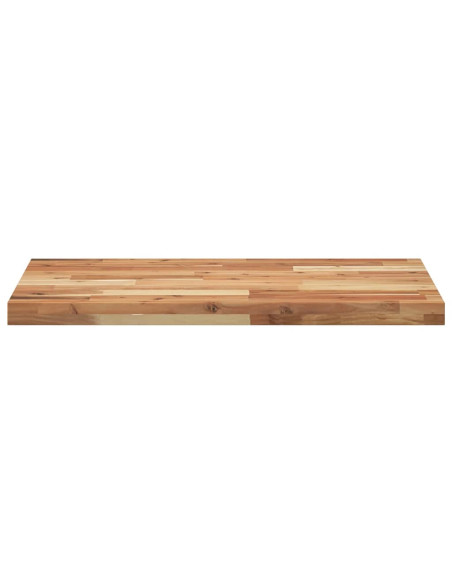 Piano Tavolo Rettangolare 60x50x4cm in Legno Massello di Acacia