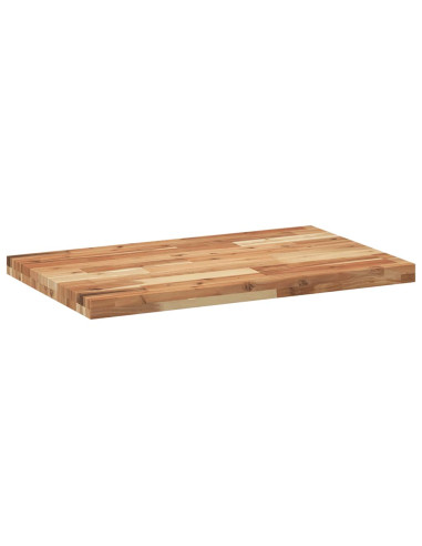 Piano Tavolo Rettangolare 60x50x4cm in Legno Massello di Acacia