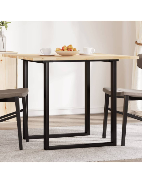 Piano Tavolo Quadrato 90x90x2 cm in Legno Massello di Acacia