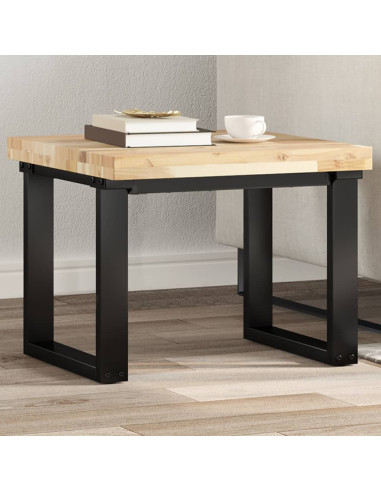Piano Tavolo Quadrato 50x50x4 cm in Legno Massello di Acacia