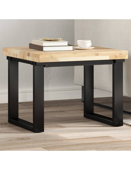Piano Tavolo Quadrato 50x50x4 cm in Legno Massello di Acacia