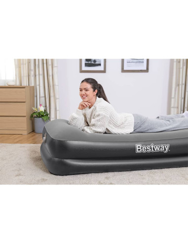 Bestway Materasso Gonfiabile Fioccato con Pompa Aria 191x97x46 cm
