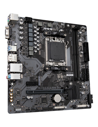 GIGABYTE B650M S2H Scheda madre - AMD Ryzen serie 9000, VRM a 5+2+2 fasi, fino a 6400 MHz DDR5 (OC), 1xPCIe 4.0 M.2, LAN GbE, US