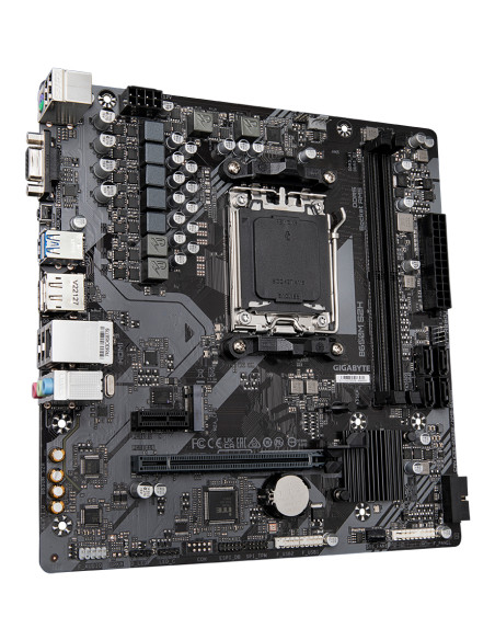 GIGABYTE B650M S2H Scheda madre - AMD Ryzen serie 9000, VRM a 5+2+2 fasi, fino a 6400 MHz DDR5 (OC), 1xPCIe 4.0 M.2, LAN GbE, US