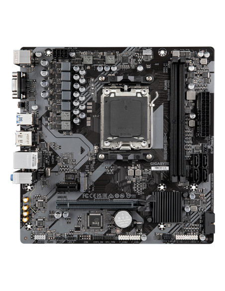 GIGABYTE B650M S2H Scheda madre - AMD Ryzen serie 9000, VRM a 5+2+2 fasi, fino a 6400 MHz DDR5 (OC), 1xPCIe 4.0 M.2, LAN GbE, US