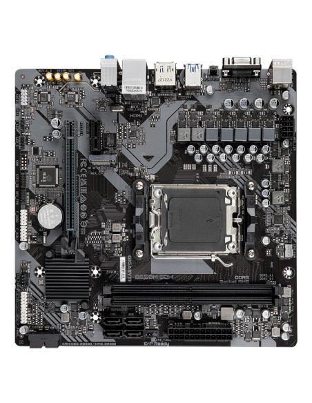 GIGABYTE B650M S2H Scheda madre - AMD Ryzen serie 9000, VRM a 5+2+2 fasi, fino a 6400 MHz DDR5 (OC), 1xPCIe 4.0 M.2, LAN GbE, US
