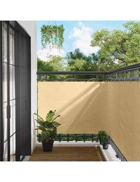 Schermo da balcone Sabbia 120 x 200 cm Tessuto Oxford