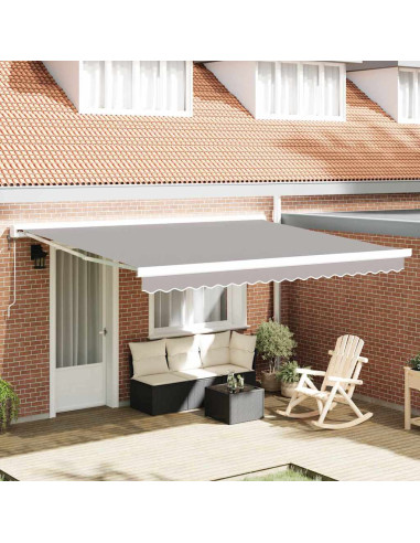 Telo di ricambio per tenda da sole Grigio chiaro 380 x 345 cm