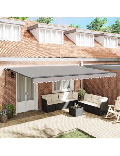 Tenda Retrattile Grigio chiaro 500 × 350 cm