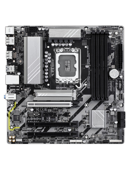 GIGABYTE B860M DS3H Scheda madre - CPU Intel Core Ultra, VRM a 5+1+2+1 fasi, fino a 9066MHz DDR5, 1xPCIe 5.0 + 1xPCIe 4.0 M.2, L
