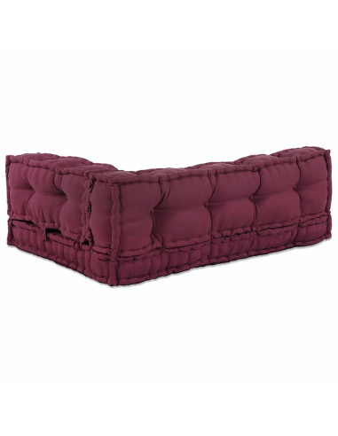 Cuscino per Divano Pallet 3 pcs Bordeaux 120 x 80 x 38 cm