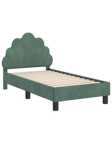 Struttura letto per bambini con testata Verde Mare 70 x 140 cm