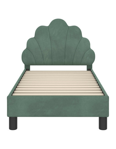 Struttura letto per bambini con testata Verde Mare 70 x 140 cm