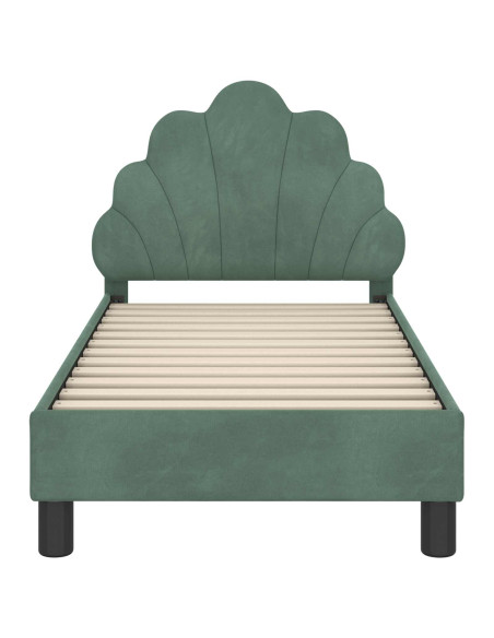 Struttura letto per bambini con testata Verde Mare 70 x 140 cm