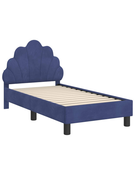 Struttura letto per bambini con testata Blu Polizia 70 x 140 cm
