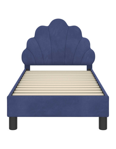 Struttura letto per bambini con testata Blu Polizia 70 x 140 cm