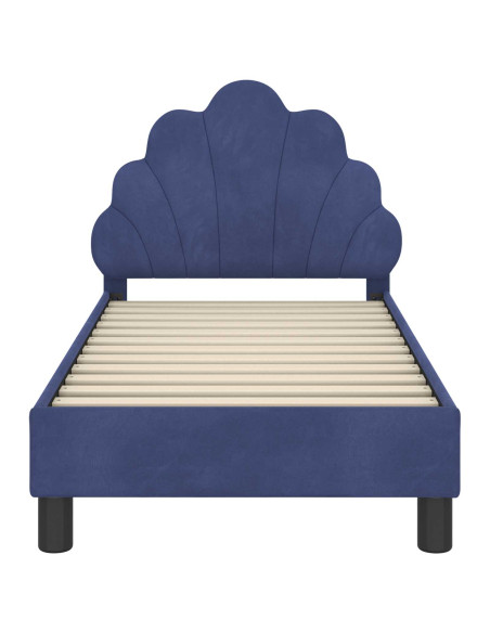 Struttura letto per bambini con testata Blu Polizia 70 x 140 cm
