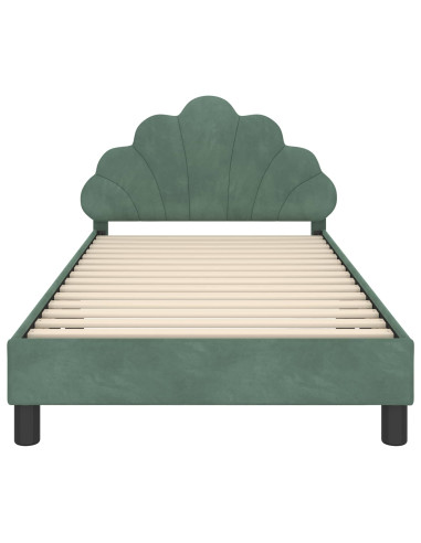 Struttura letto bambini con testata Verde Mare 80 x 200 cm