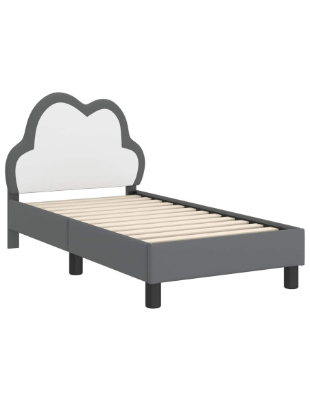 Struttura letto per bambini con testata Grigio chiaro PU