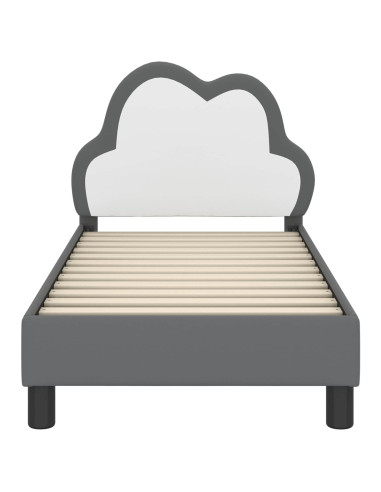 Struttura letto per bambini con testata Grigio chiaro PU