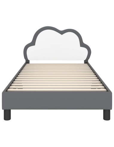Struttura letto bambini con testata Grigio chiaro 80 x 200 cm