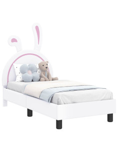 Struttura letto per bambini con testata Bianco 70 x 140 cm PU 2